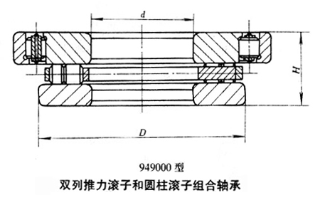 双列推力圆柱滚子和深沟球组合轴承 双列推力圆柱滚子和深沟球组合轴承