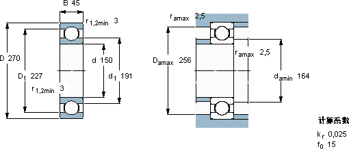 SKF6230轴承图纸