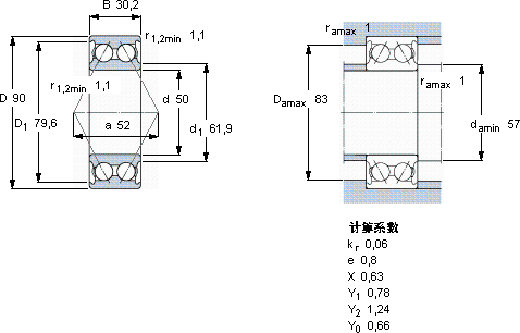 SKF3210 A *轴承图纸