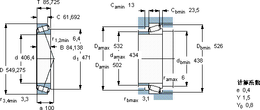 SKFLM 567949/910/HA1轴承图纸