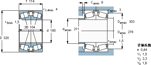 SKF30236 J2/DF轴承图纸