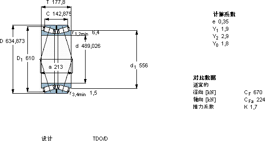 SKF331776 A轴承图纸