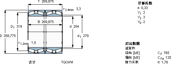 SKF331275 B轴承图纸