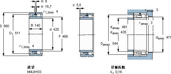SKFNNU 4984 B/SPW33轴承图纸