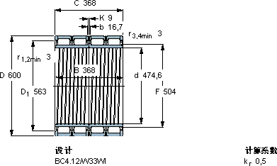 SKFBC4-8000/HA1轴承图纸