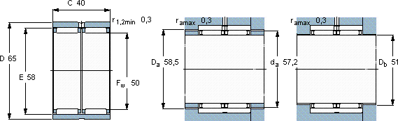 SKFRNAO 50x65x40轴承图纸