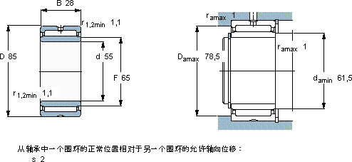 SKFNKIS 55轴承图纸