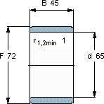 SKFIR 65x72x45轴承图纸