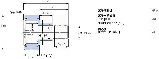 SKFKRE 19 PPA轴承图纸