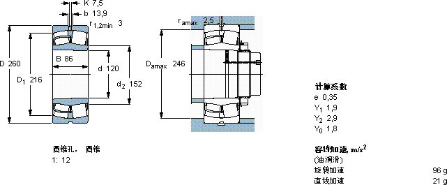 SKF22324 CCKJA/W33VA405 *轴承图纸