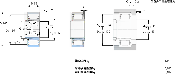 SKFC 2315 K + AHX 2315 G *轴承图纸