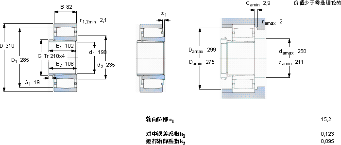 SKFC 3040 K + AH 3040 G *轴承图纸