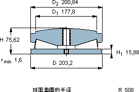 SKF353108 A轴承图纸