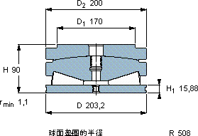 SKF353108 AU轴承图纸