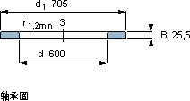 SKFWS 811/600轴承图纸