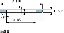 SKFLS 85110轴承图纸