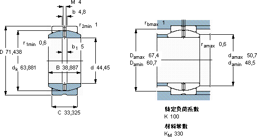 SKFGEZ 112 ES轴承图纸