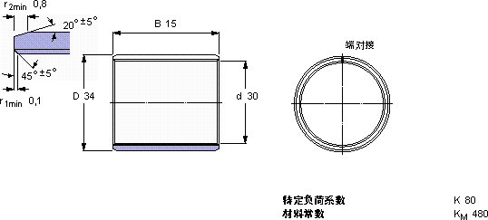 SKFPCM 303415 B轴承图纸