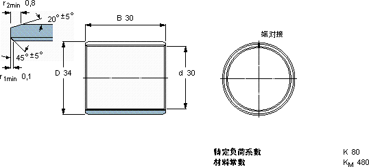 SKFPCM 303430 B轴承图纸