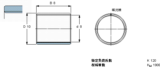 SKFPCM 081008 M轴承图纸