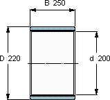 SKFPWM 200220250轴承图纸