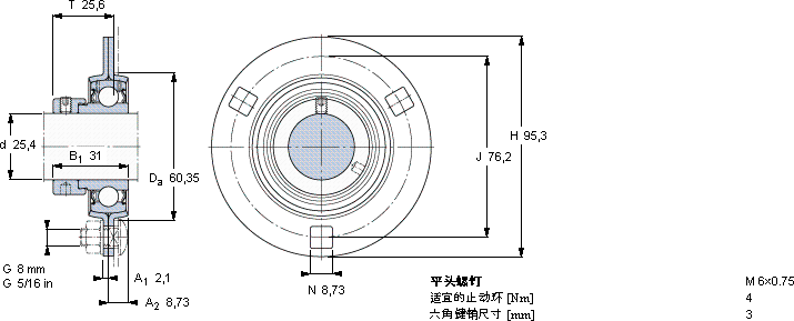 SKFF 1. FM轴承图纸