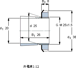 SKFH 205轴承图纸