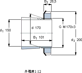 SKFH 3034轴承图纸