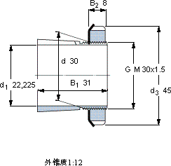 SKFHS 306轴承图纸