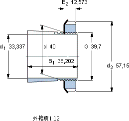 SKFSNW 8x1.5/16轴承图纸