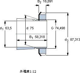 SKFSNW 15x2.1/2轴承图纸