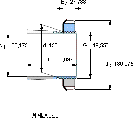 SKFSNW 3030x5.1/8轴承图纸