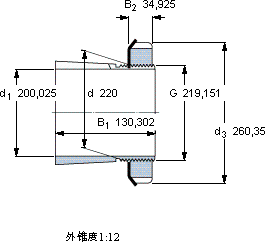 SKFSNW 3044x7.7/8轴承图纸