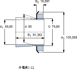 SKFSNW 116x2.3/4轴承图纸