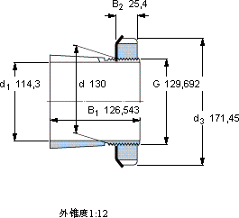 SKFSNW 126x4.1/2轴承图纸