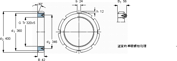 SKFHM 3164轴承图纸