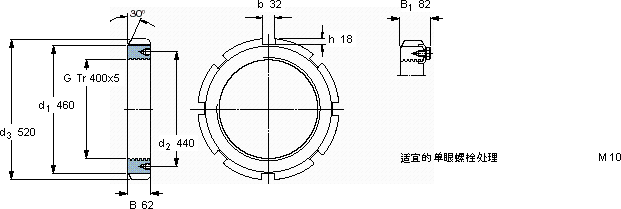 SKFHM 3180轴承图纸