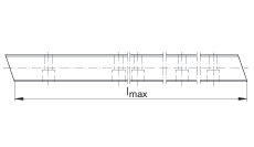 INA球单轨引导系统 KUVE35-SB-ZHP, 滑块侧面带安装孔，导轨带斜齿轮螺旋齿，四排球；可提供耐腐蚀设计