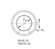 INA直线球轴承 KSO20, 开式设计，两侧间隙密封