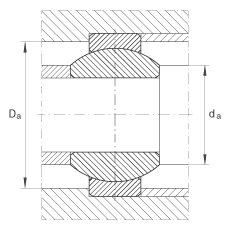 INA关节轴承 GE6-FO, 根据 DIN ISO 12 240-1 标准，需维护
