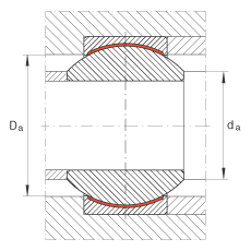 INA关节轴承 GE6-PW, 根据 DIN ISO 12 240-1 标准，尺寸系列 K，免维护