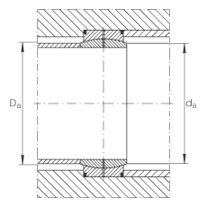 INA关节轴承 GE70-DO, 根据 DIN ISO 12 240-1 标准，需维护