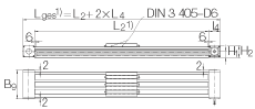 INA串联直线执行器 MDKUE15-3ZR, 带有两排球的滑块