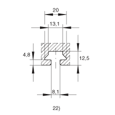 INA串联直线执行器 MDKUE15-3ZR, 带有两排球的滑块