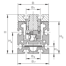 INA直线执行器 MKUVE20-B-ZR, 带有四排球的滑块