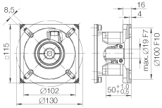 INA直线执行器 MKUSE25-ZR-GtrI/4, 整体行星齿轮箱；带六排球的滑块