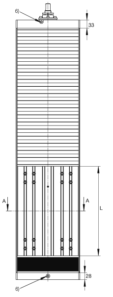 INA串联直线执行器 MDKUSE25-KGT20, 带六排直线循环球轴承与导轨组件以及滚珠丝杆驱动的串行执行器