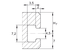 INA直线执行器 MKUVE20-KGT50, 带有四排球的滑块