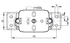 FAG直立式轴承座 S3092-H-N-FZ-AF-L + 23092B-K-MB, 剖分，用于带锥孔和紧定套的调心滚子轴承，毛毡密封，脂润滑