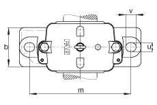 FAG直立式轴承座 S3048-H-N-FZ-BL-L + 23048-K-MB, 剖分，用于带锥孔和紧定套的调心滚子轴承，毛毡密封，脂润滑